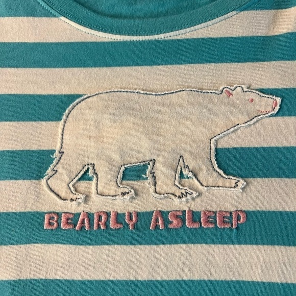 HATLEY WOMENS STRIPED PAJAMA TOP SIZE LARGE - Picture 8 of 8